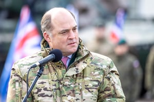 Bilde: Tidligere britisk forsvarsminister Sir Ben Wallace
