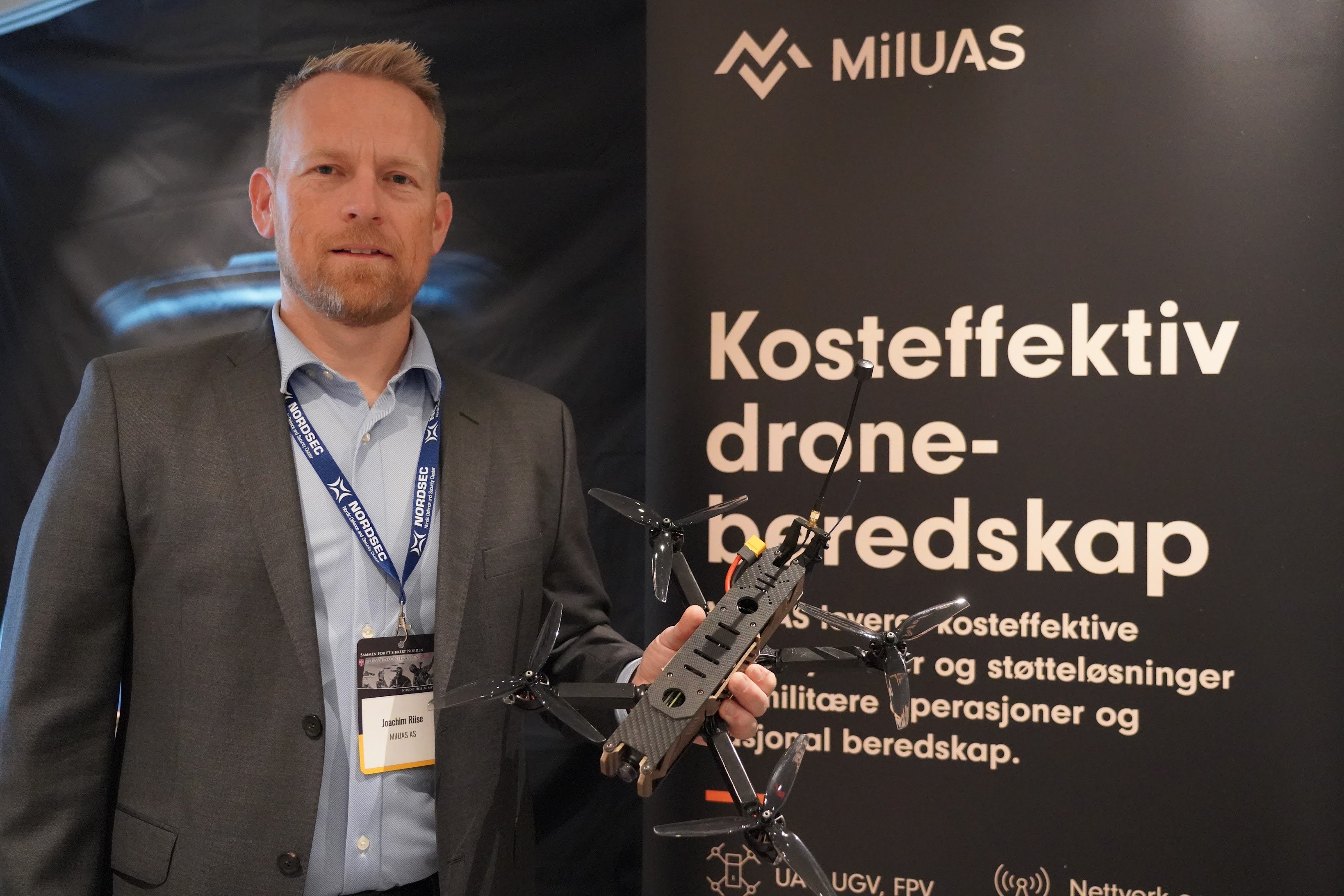 Joachim Rise, MILuas på Forsvarskonferansen 2025. Foto: Lars Bugge Aarset/Fremtidens Industri