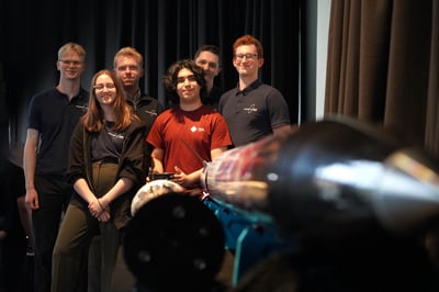 Propulse NTNU unveils Fossekall rocket ahead of July launch from Tarva