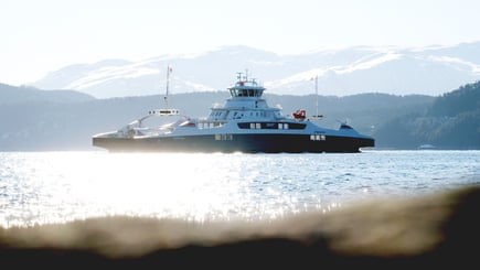 5G spiller kritisk rolle i fremtidens autonome maritime transport. Foto: Fjord1