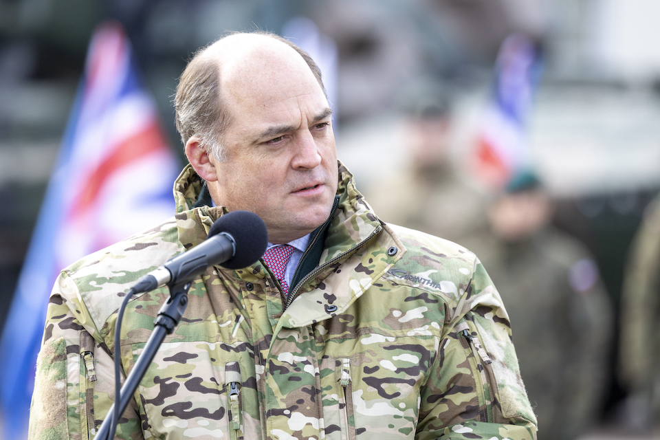 Bilde: Tidligere britisk forsvarsminister Sir Ben Wallace