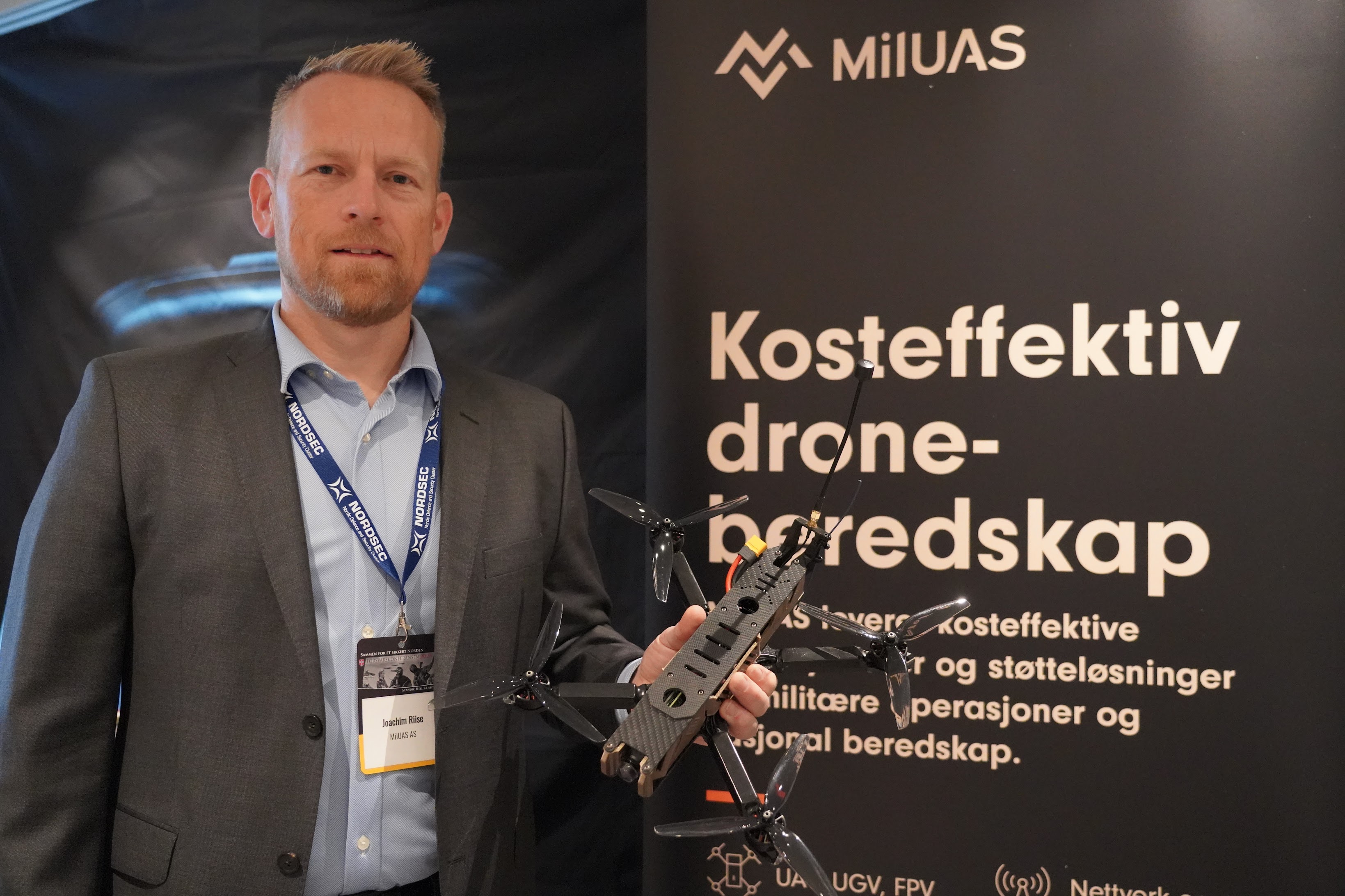Joachim Rise, MILuas på Forsvarskonferansen 2025. Foto: Lars Bugge Aarset/Fremtidens Industri